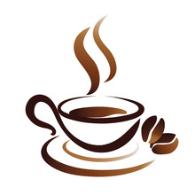 Vector Sketch Of Coffee Cup, Icon