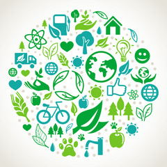 Aufkleber - Vector ecology concept