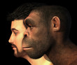 Modern Human and Homo Erectus Man Compared