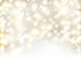 Christmas background with lights, snowflakes and place for text