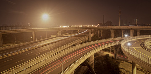 Canvas Print - Viaduct of the night