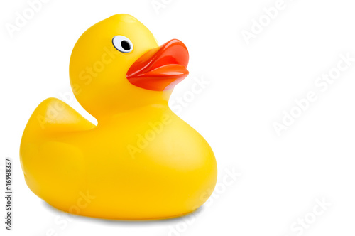 Naklejka dekoracyjna image of a cute rubber duckling