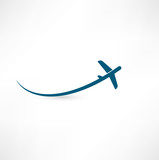 Fototapeta  - airplane symbol