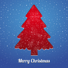 christmas tree snowflake snow stars red blue