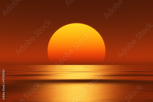 Foto Rollo Basic - beautiful sunset (von magann)