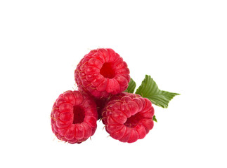 Poster - Ripe raspberry isolated