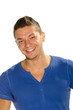 © skyfotostock - Young  man with blue t shirt smiling