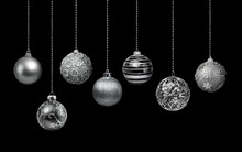 Silver Christmas Balls Collection