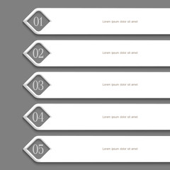 Poster - modern white design template