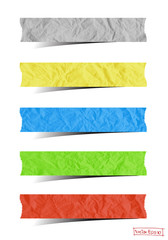 Aufkleber - Paper stick with detailed shadow, vector illustration template