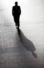 Silhouette Of Business Man