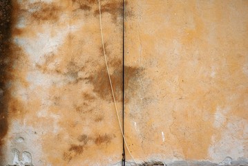 Naklejka na meble Warm yellow concrete wall. Plaster texture background