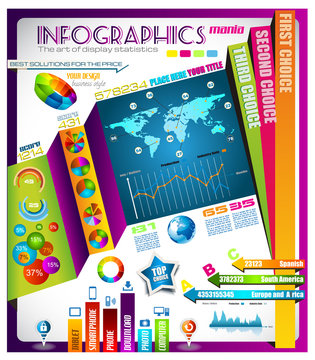 Infographic with a lot of design elements
