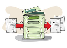 Copy Machine Copies Some Documents