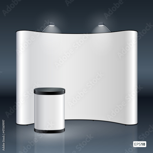 Fotografie, Obraz Vector blank trade show booth for designers