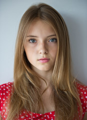 portrait of the beautiful girl