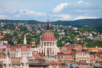 Poster - Rooftop of Parliament Building in Budapest