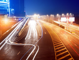 highway light trails