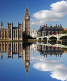 Fototapeta Big Ben - Big Ben with bridge in London, UK