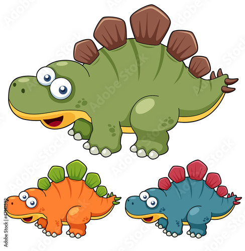 Naklejka ścienna illustration of Cartoon dinosaur