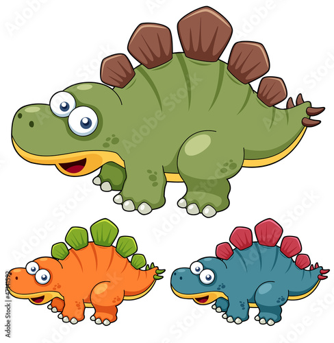 Fototapeta do kuchni illustration of Cartoon dinosaur
