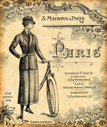 Plakat na zamówienie Fond bicyclette 1900
