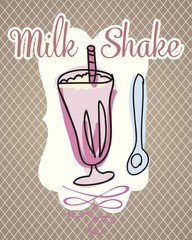 Wall Mural - milk shake