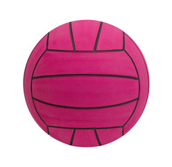 Waterpolo ball the water sporting goods isolated