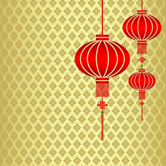 Chinese New Year Red Lantern Background