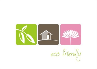 Wall Mural - Home , plant, water lily , nature, Eco friendly business logo