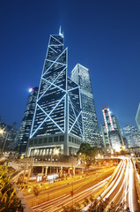 Canvas Print - Skyscrapers in Hong Kong