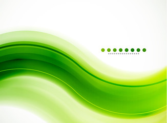Wall Mural - Modern detailed abstract background: green wave