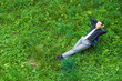 © petunyia - businessman sitting in the nature
