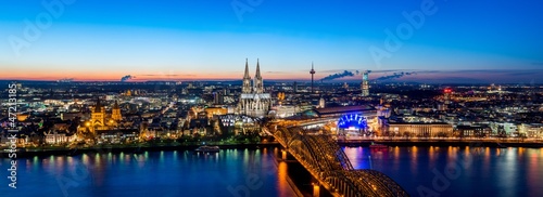 einzelne bedruckte Lamellen - Cologne Panorama (von engel.ac)