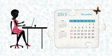 Calendar For 2013, November