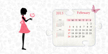 Calendar For 2013, February