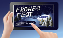 Frohes Fest Mit Photovoltaik_Tablet-PC