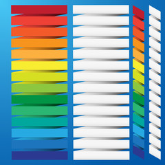 Wall Mural - abstract colorful origami banner.
