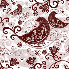 Wall Mural - Valentine repeating pattern