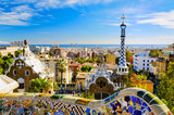 Fototapeta Paryż - Park Guell in Barcelona, Spain