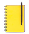 © Natika - Yellow cover notebook with black pen