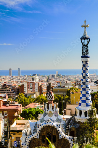 Dekoracja na wymiar  park-guell-w-barcelonie-hiszpania