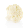Piece of fresh cauliflower on white with clipping path