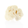 Piece cauliflower on white, clipping path included