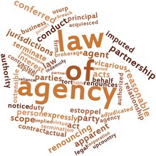 Word Cloud For Law Of Agency
