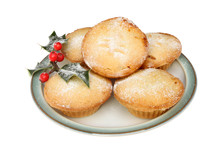 Mince Pies On Plate