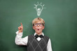 © Coloures-Pic - Schoolboy at the Blackboard with Idea