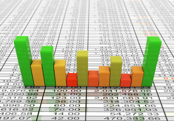 3d progress bars on sheet