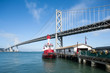 Bay Bridge and pier in San Francisco