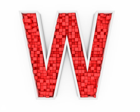 Red letter W